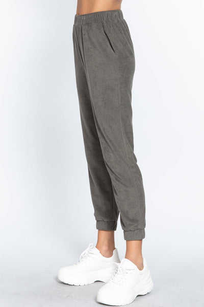 Terry Towelling Long Jogger Pants - AMIClubwear