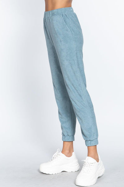 Terry Towelling Long Jogger Pants - AMIClubwear