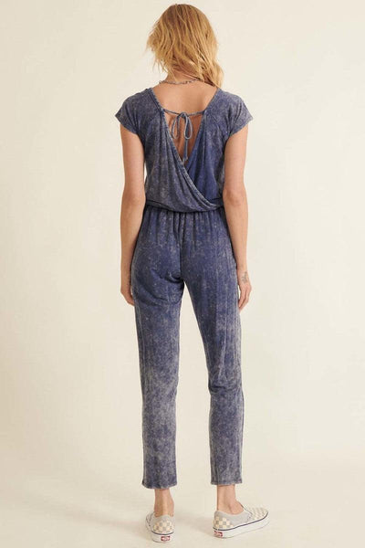 Mineral Washed Finish Knit Jumpsuit - AMIClubwear