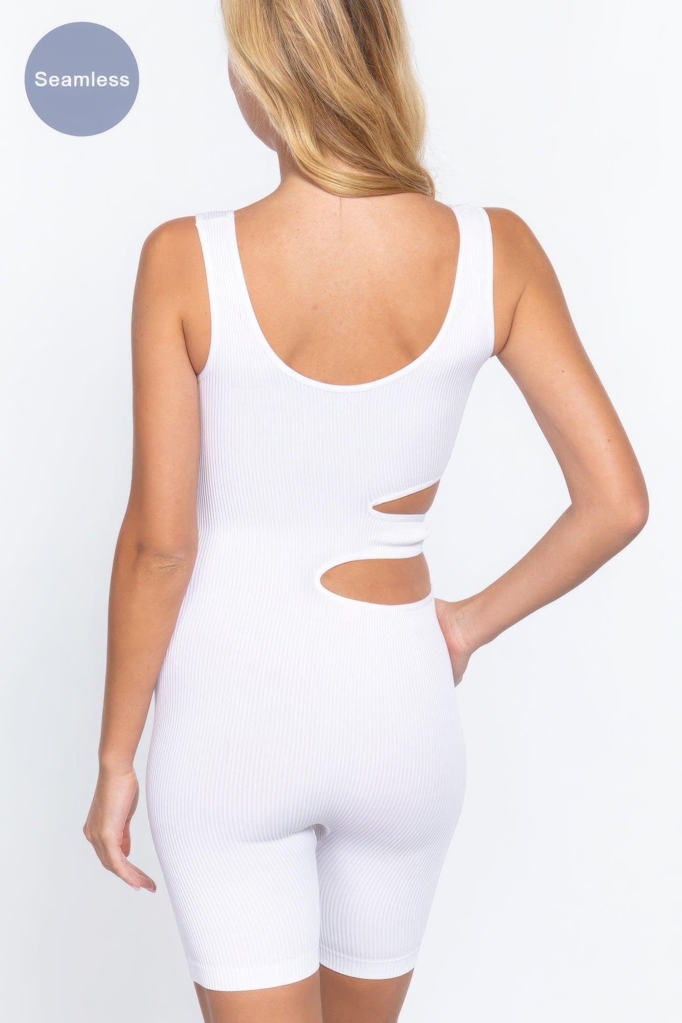 Suave Cut-out Seamless Romper - AMIClubwear