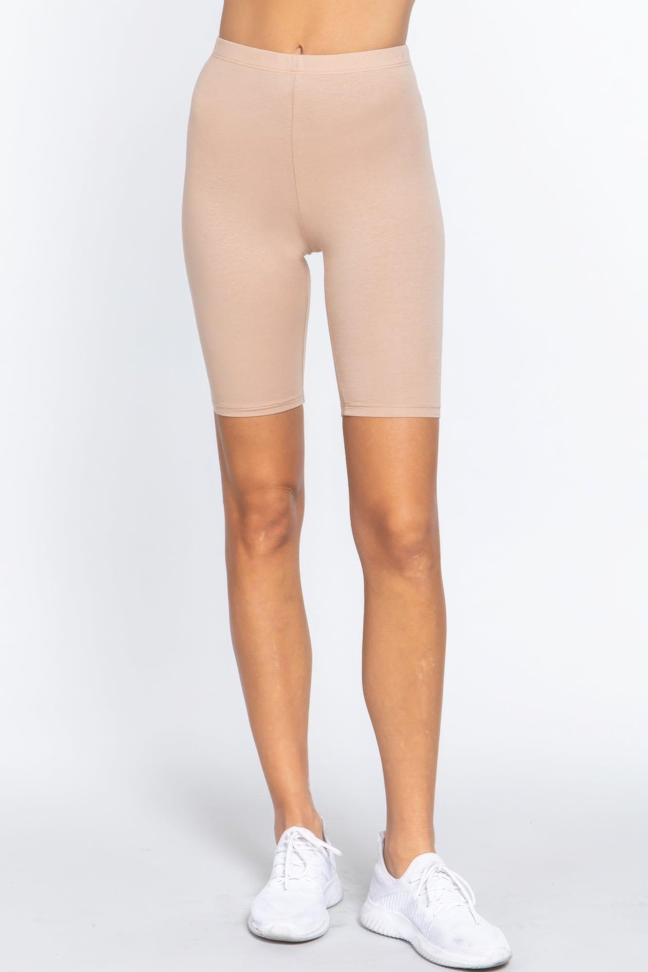 Cotton Jersey Short Leggings - AMIClubwear