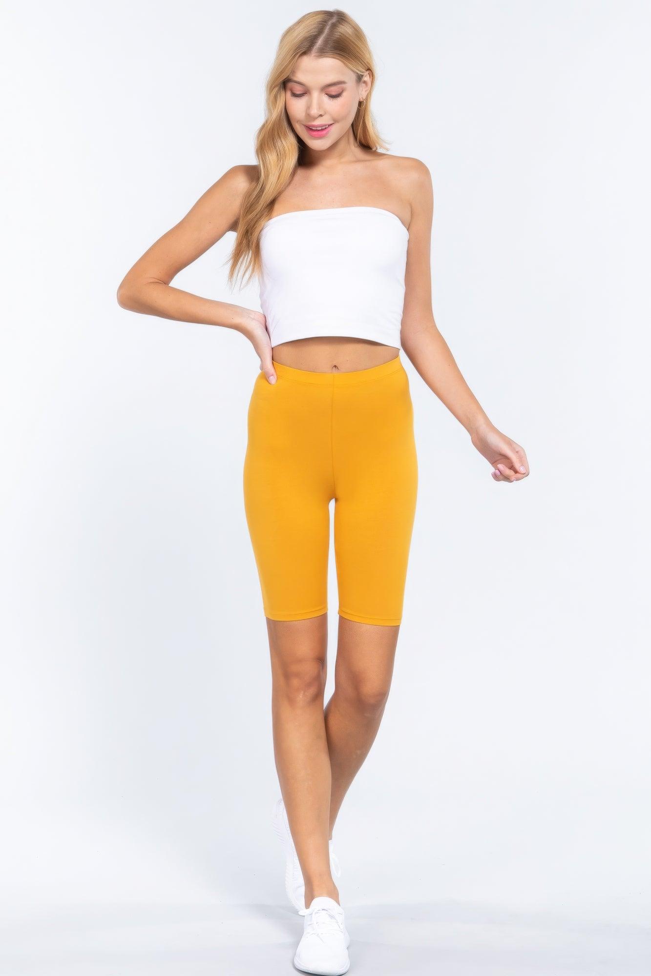 Cotton Jersey Short Leggings - AMIClubwear