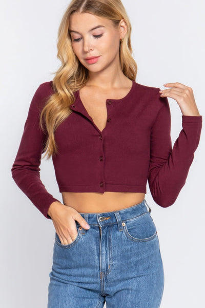 Long Slv Round Neck Viscose Sweater - AMIClubwear