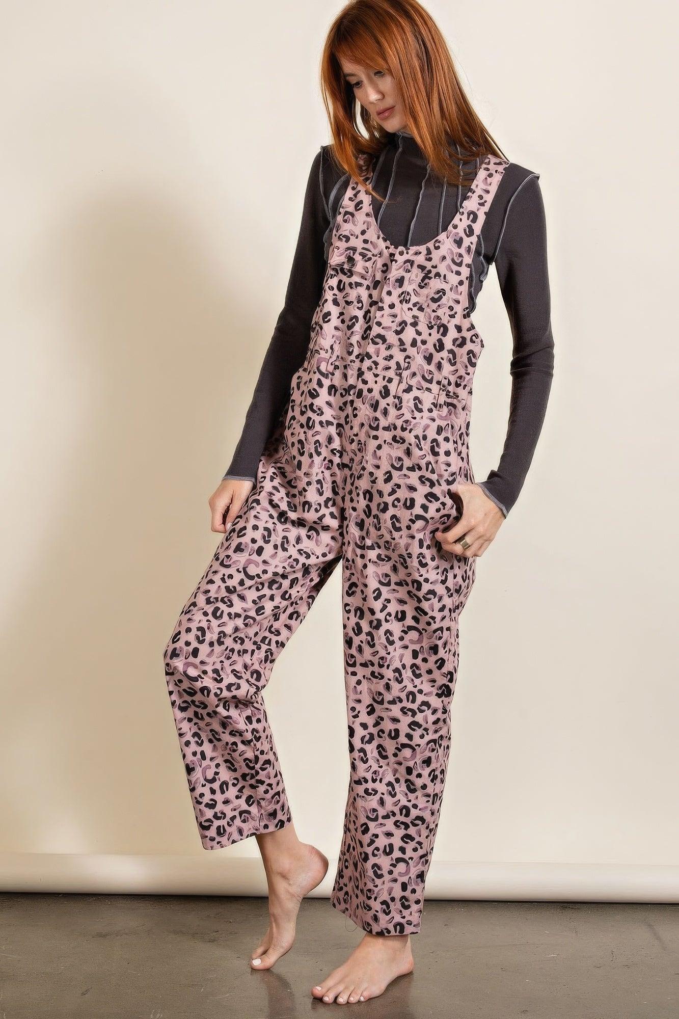 Animal/leopard Printed Jumpsuit - AMIClubwear