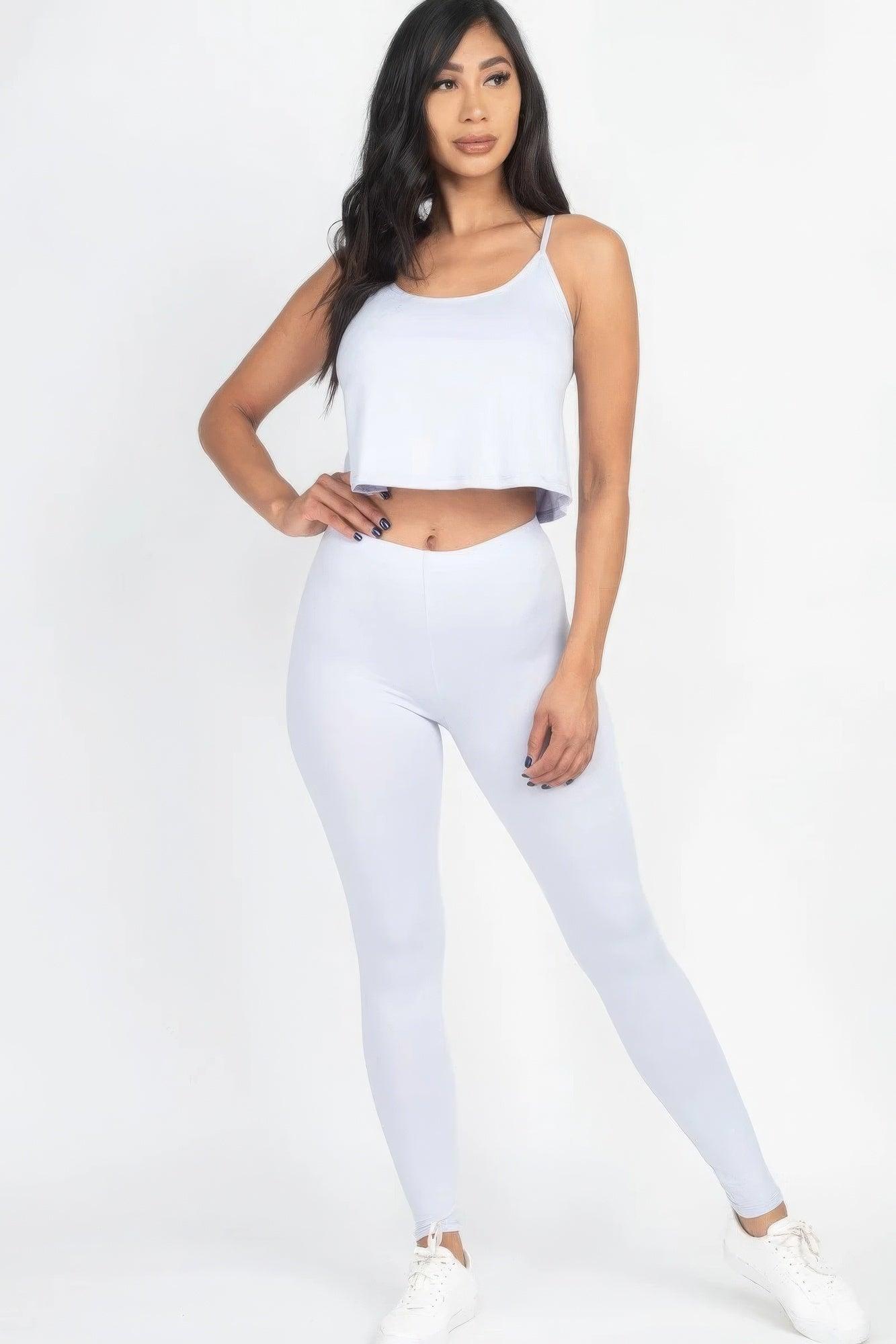 Cami Top And Leggings Set - AMIClubwear