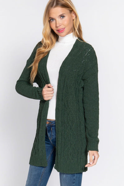 Chenille Sweater Cardigan - AMIClubwear