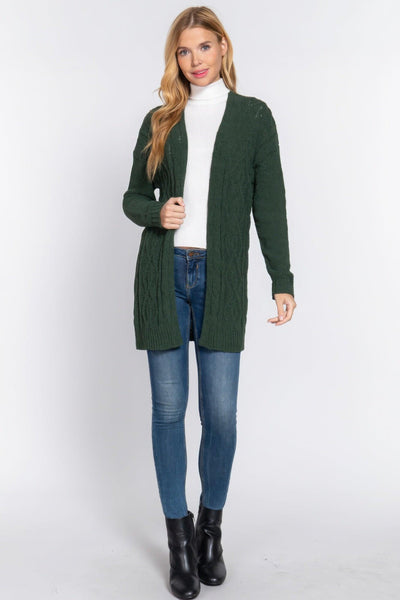 Chenille Sweater Cardigan - AMIClubwear