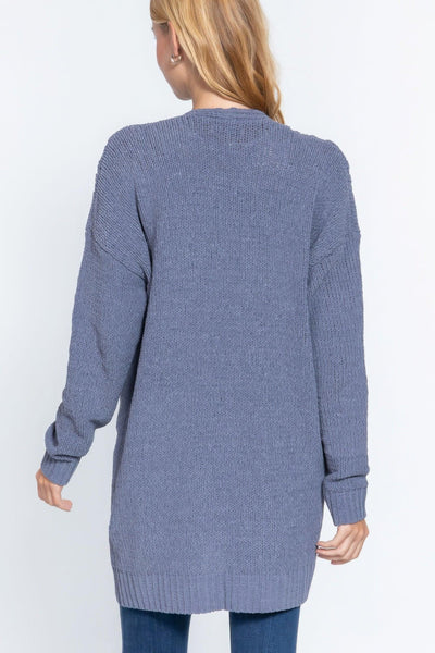 Chenille Sweater Cardigan - AMIClubwear