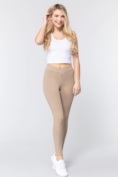 Mid-rise Ponte Pants - AMIClubwear