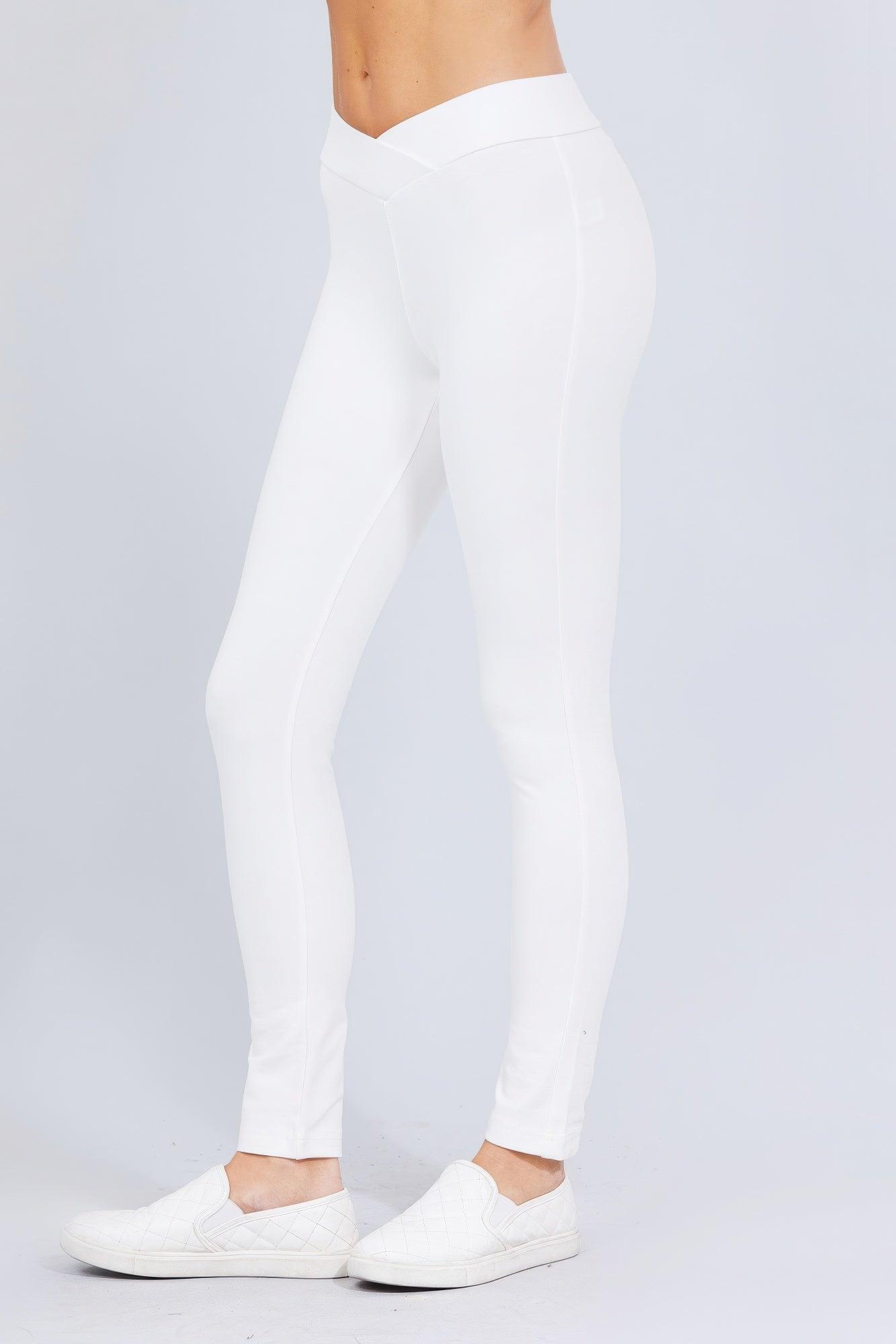 Mid-rise Ponte Pants - AMIClubwear