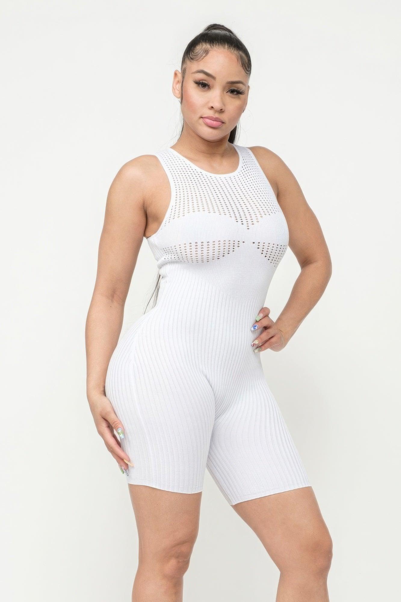 Poinetlle Stitch Romper - AMIClubwear