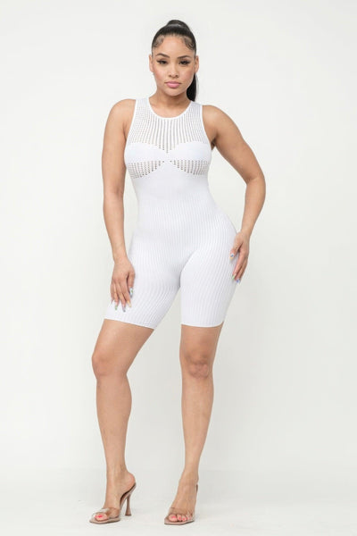 Poinetlle Stitch Romper - AMIClubwear