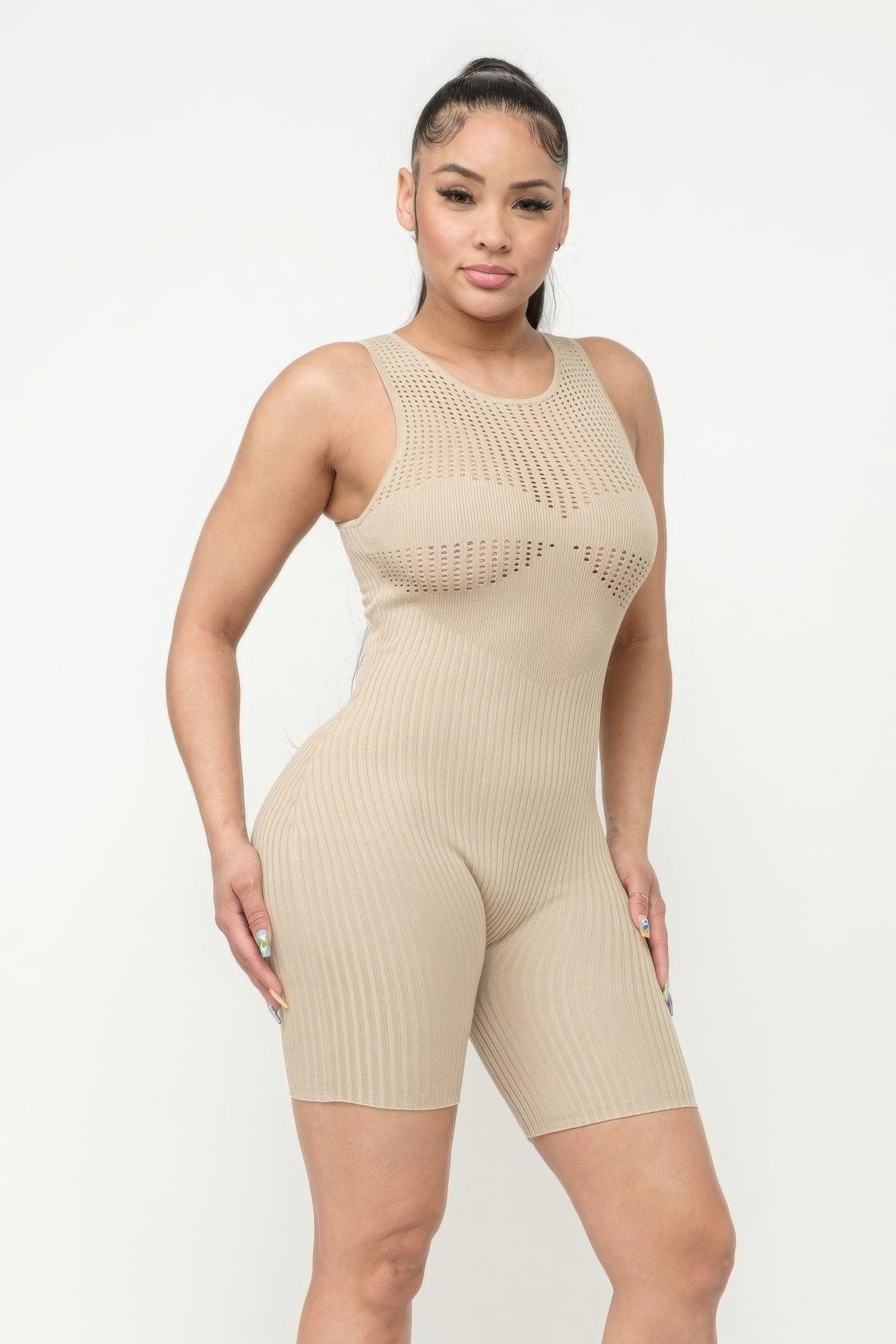 Poinetlle Stitch Romper - AMIClubwear