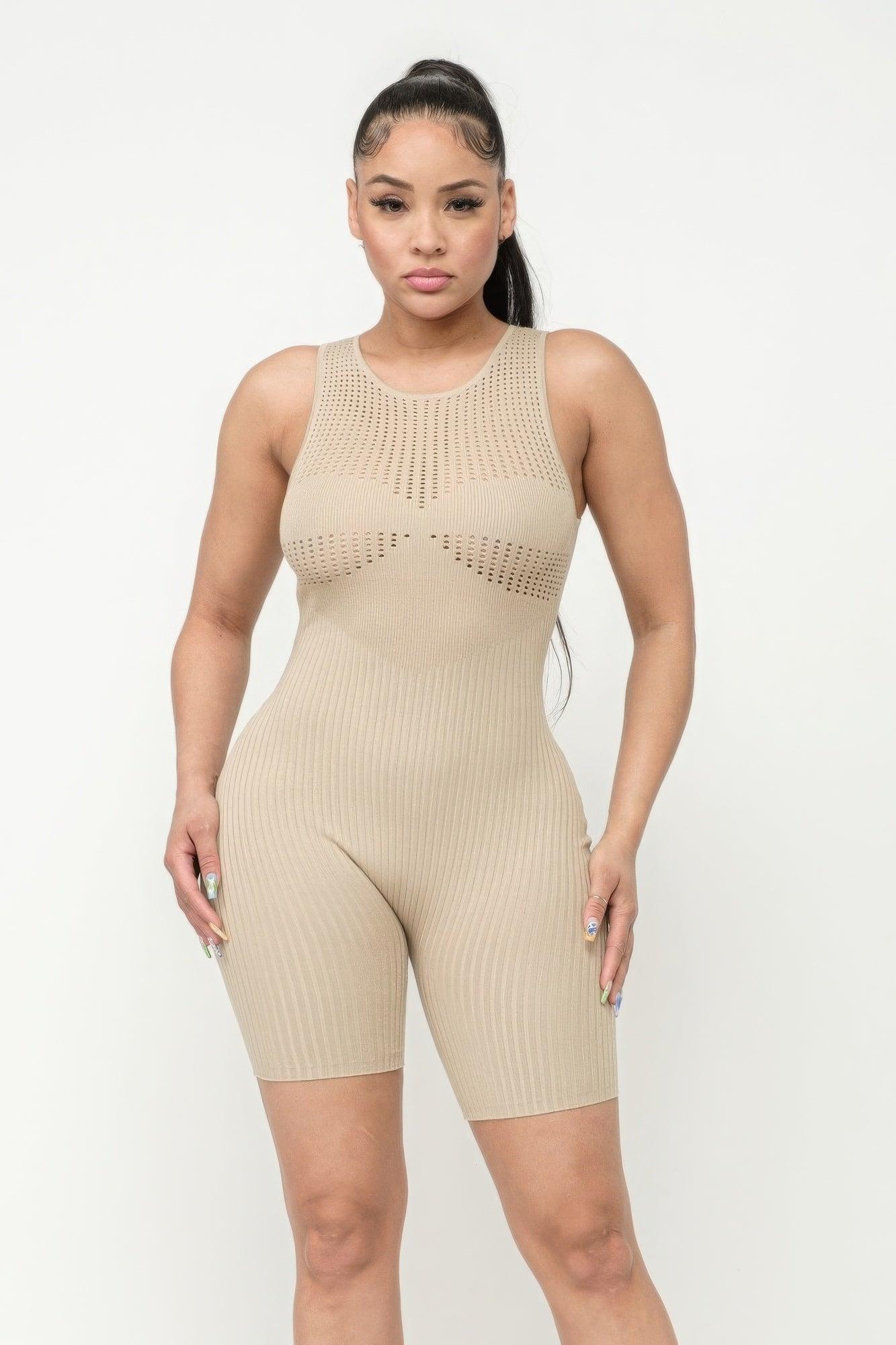 Poinetlle Stitch Romper - AMIClubwear