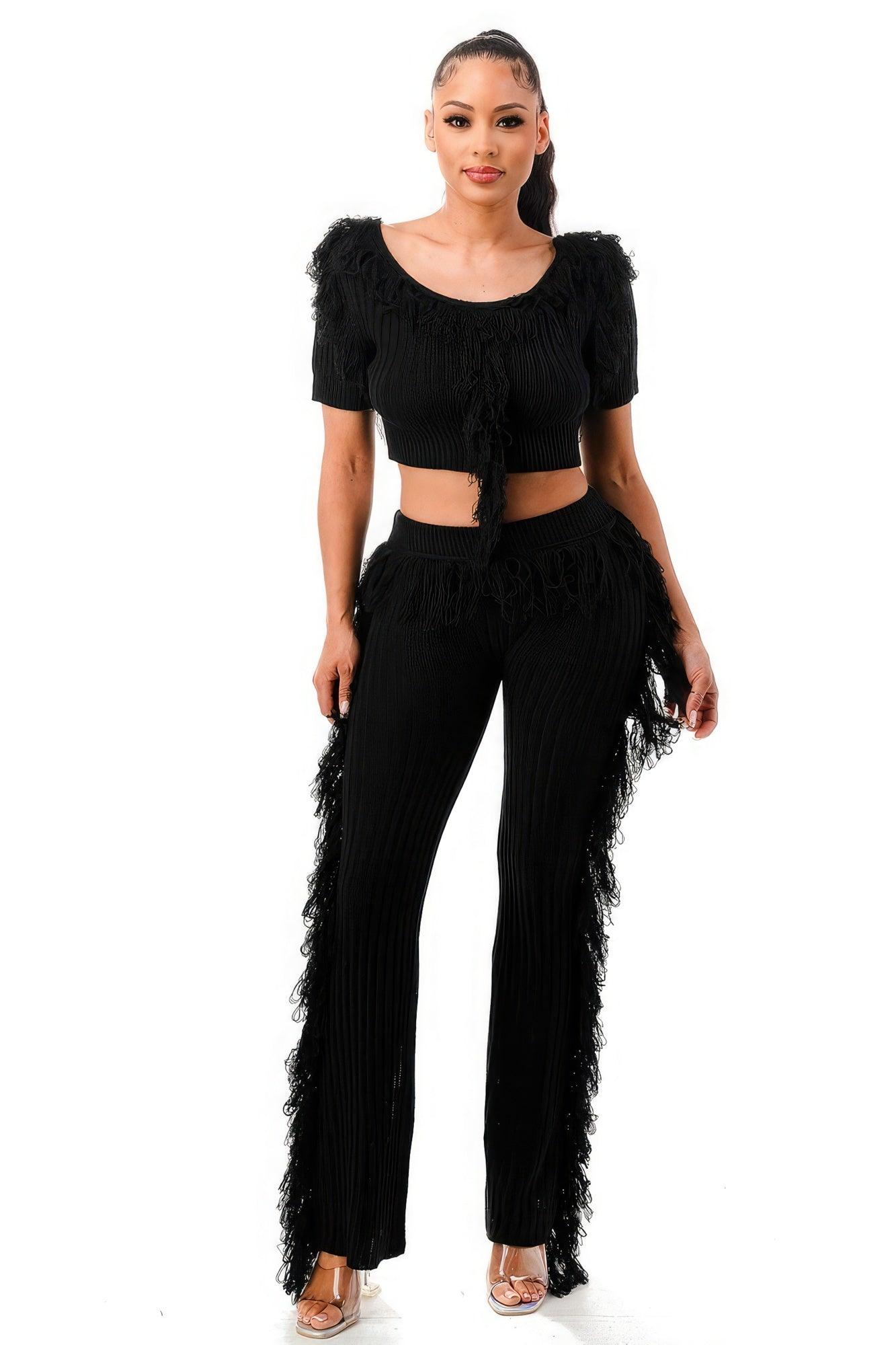 Lets Dance Fringe Set - AMIClubwear