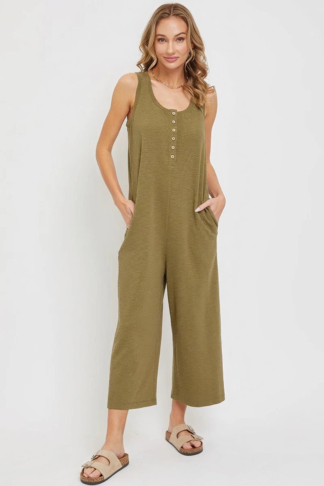 Buttondown Jumpsuit - AMIClubwear