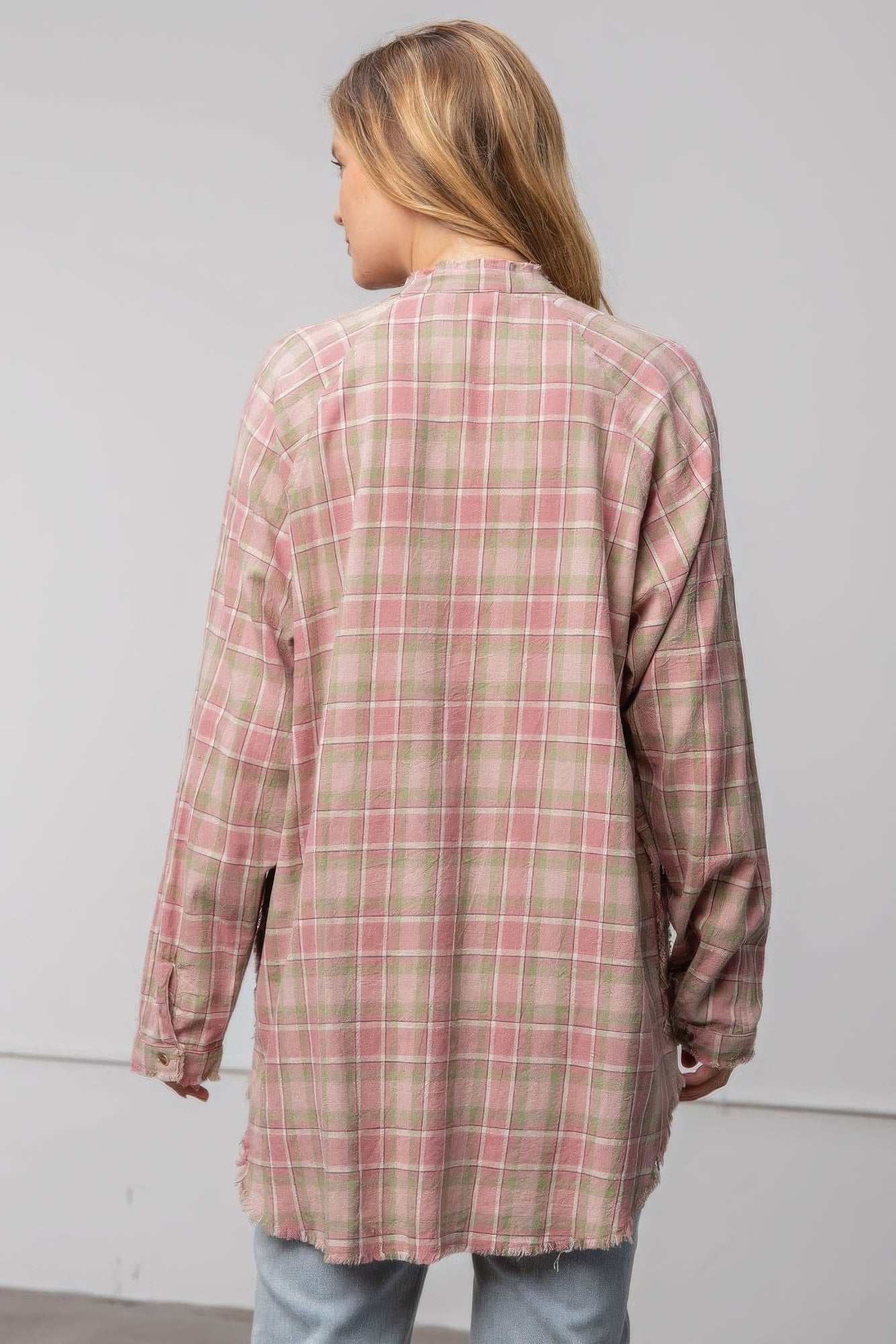 Plaid Cotton Linen Shirt