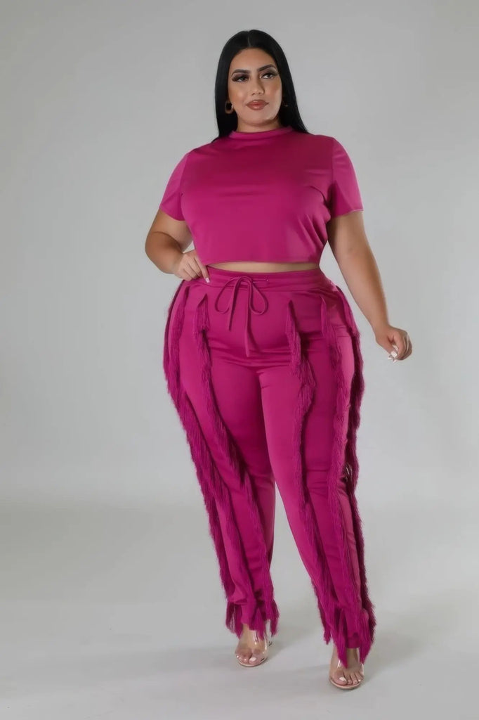Crop Top Two-piece Set