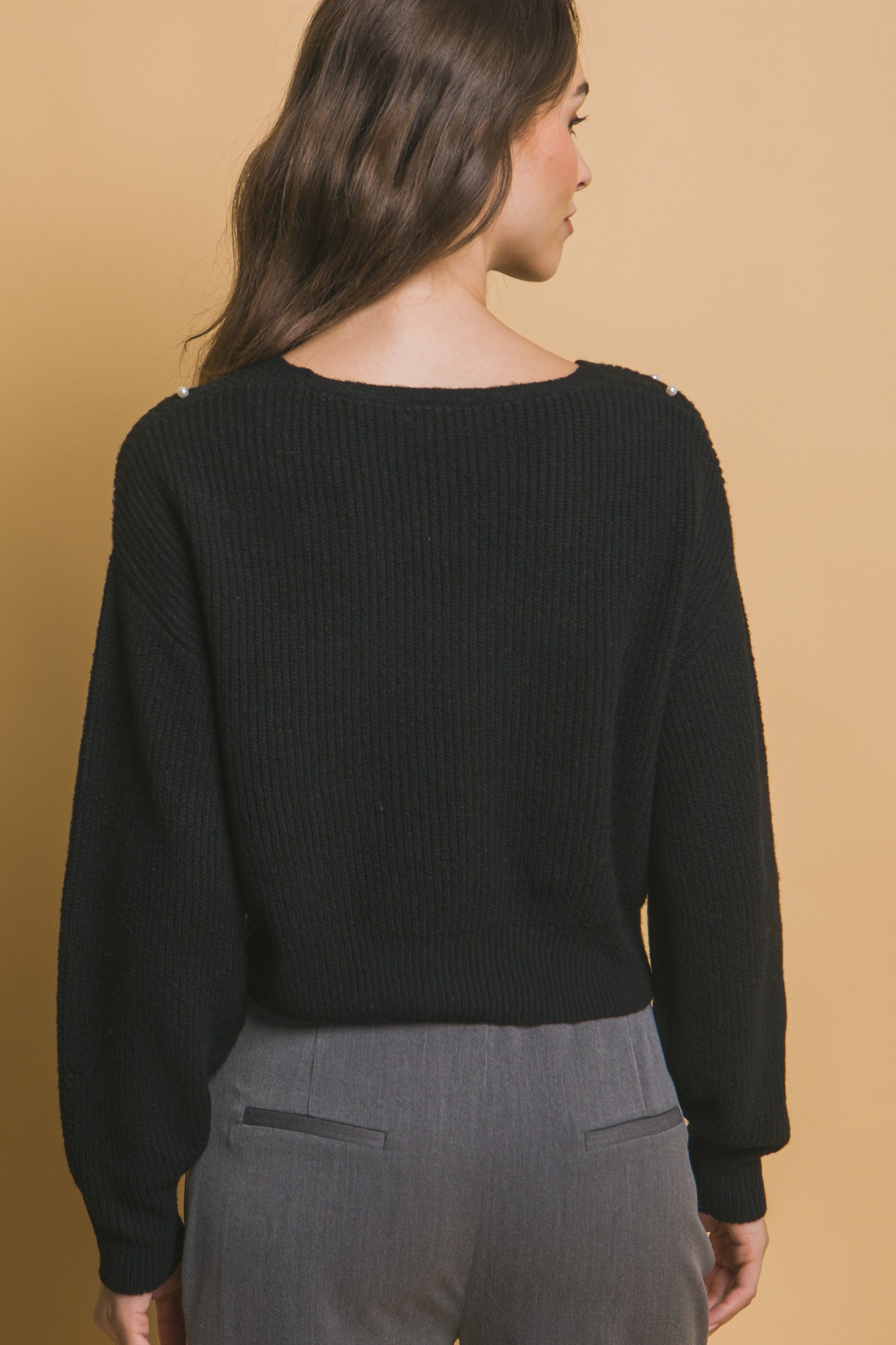 Pearl details sweater