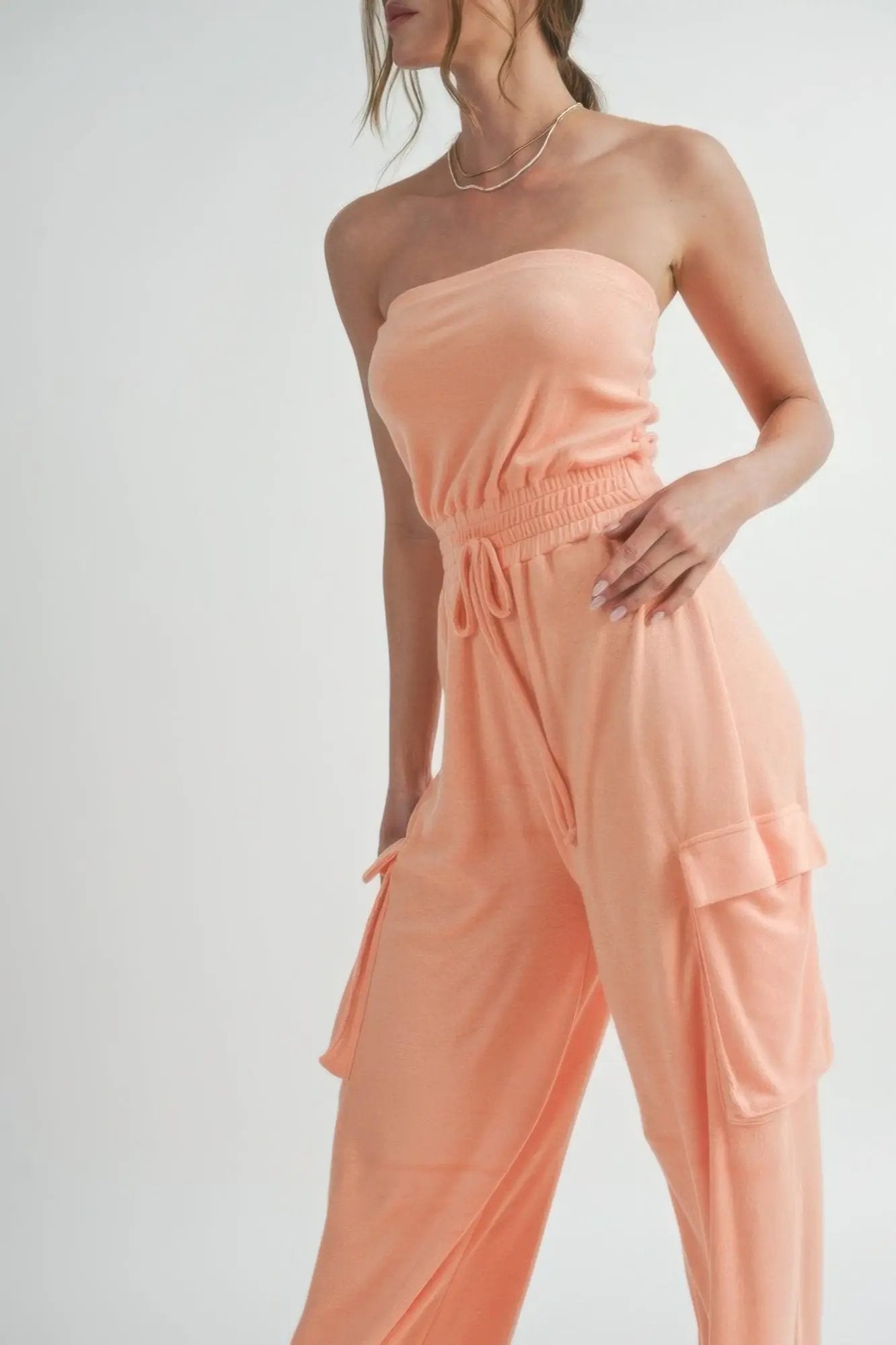 Tube Top  Jumpsuit Romper