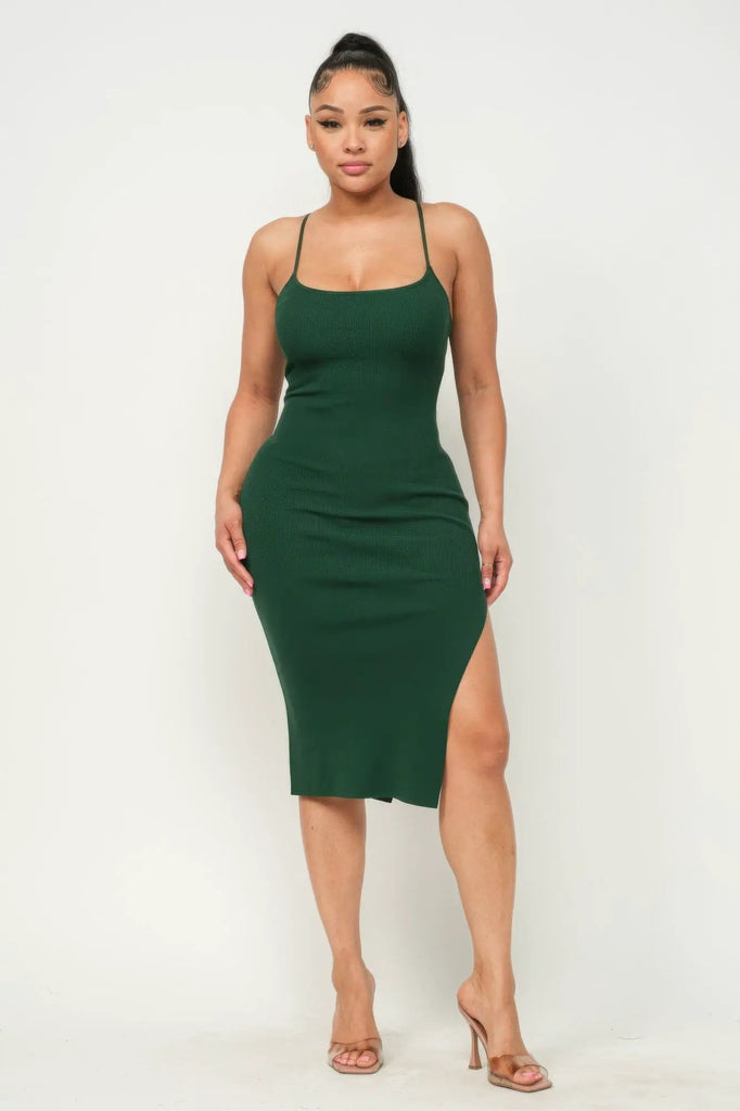Side Slit Cami Dress