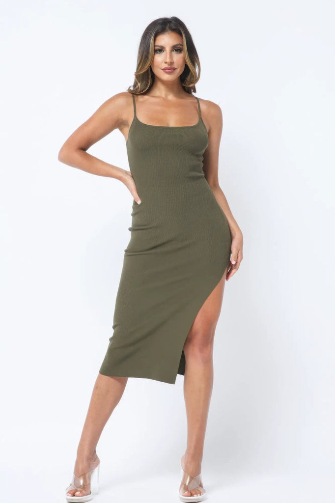 Side Slit Cami Dress