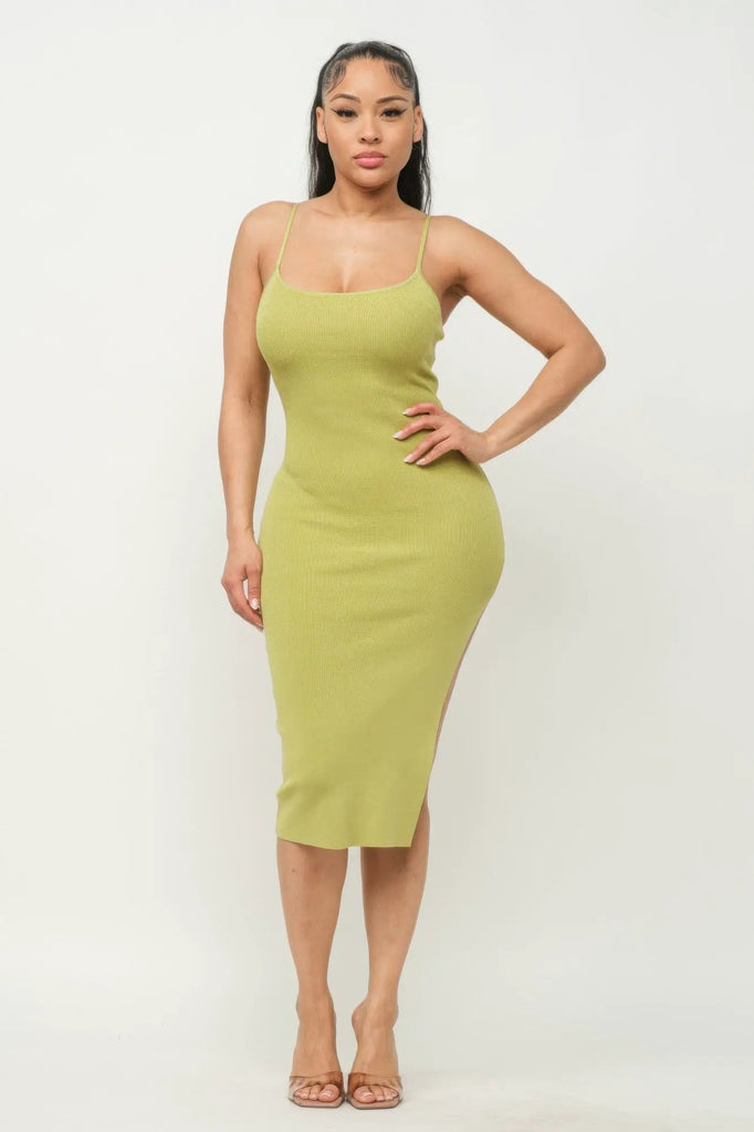 Side Slit Cami Dress