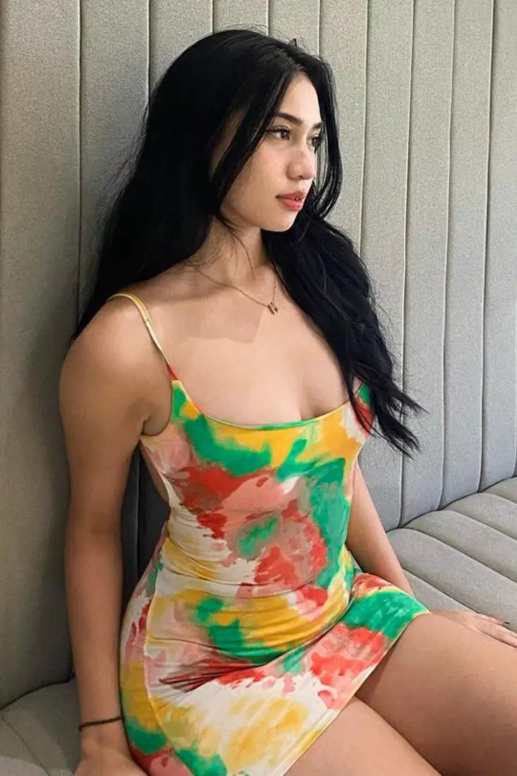 Multi Green Printed Strappy Open Back Sexy Fitted Mini Dress