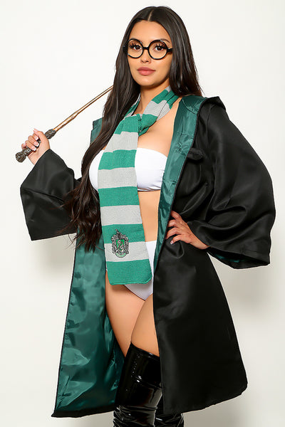 Green Sexy Wizard 3 Piece Harry Halloween Costume