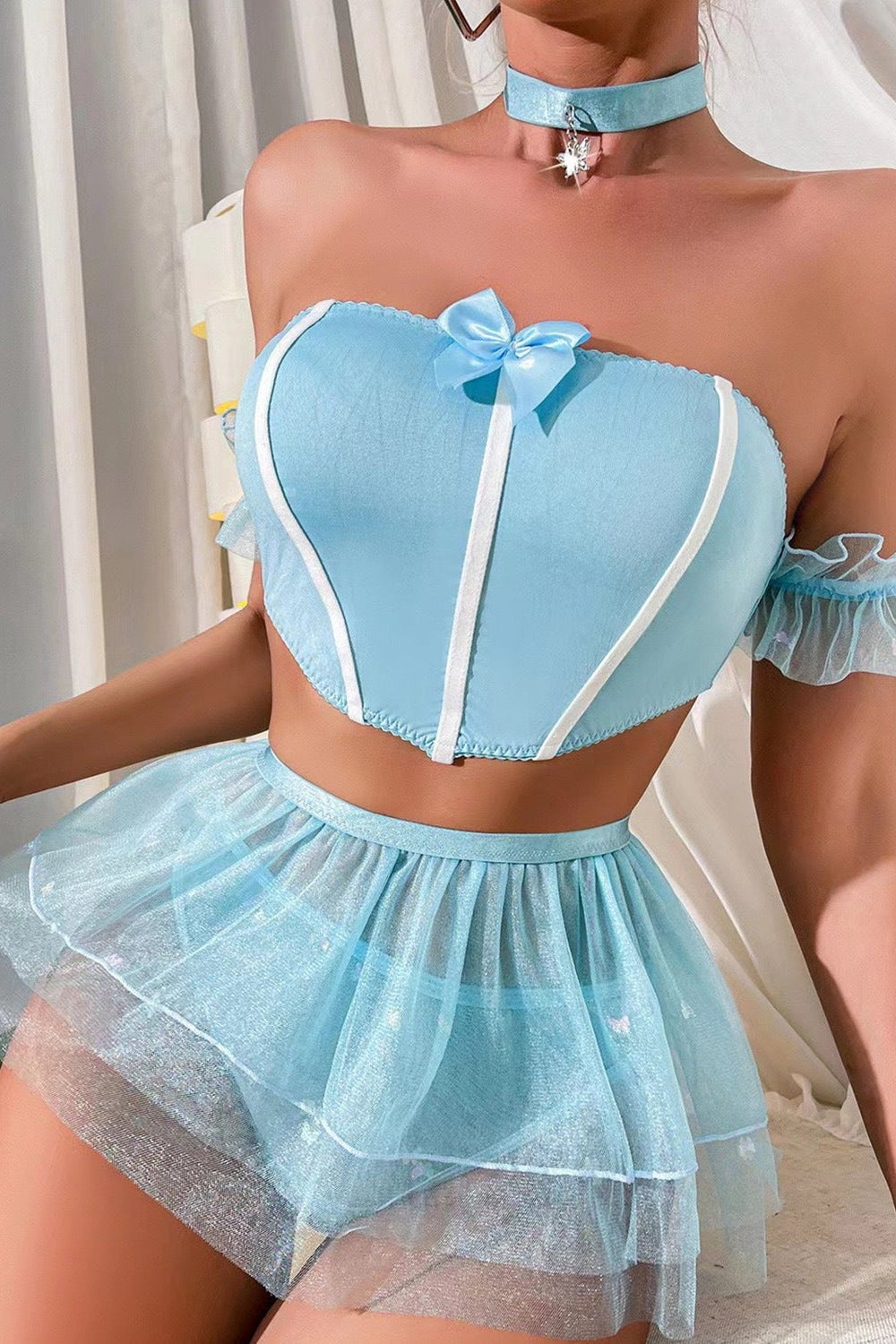 Blue Sexy Princess Cinderella Costume