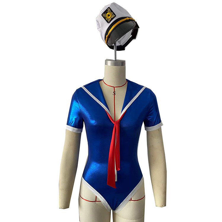 Blue Red White Sailor Costume