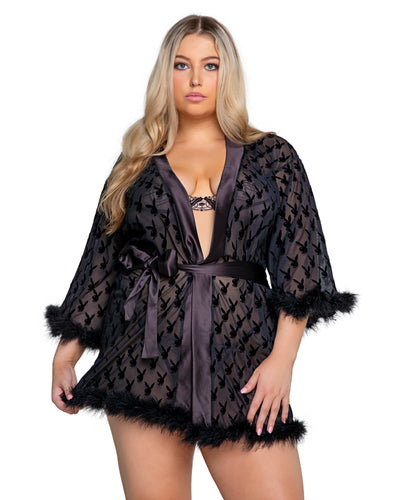 PBLI104 - Playboy Bunny Noir Robe