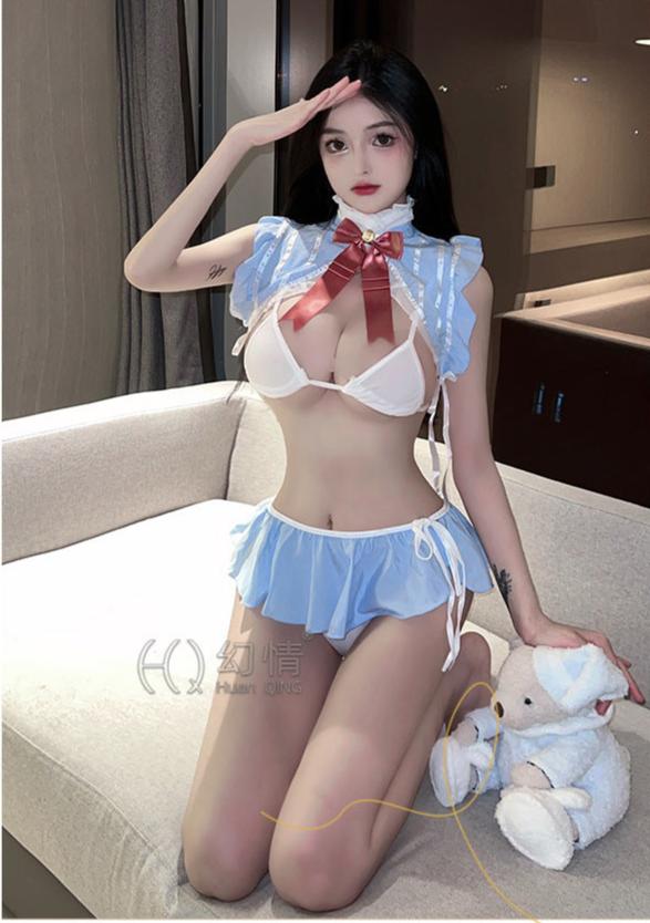 Blue White Sexy Sailor Moon Costume