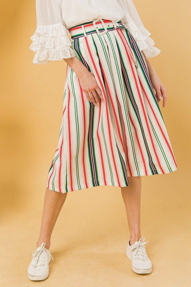 A Woven Midi Skirt - AMIClubwear