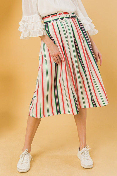 A Woven Midi Skirt - AMIClubwear