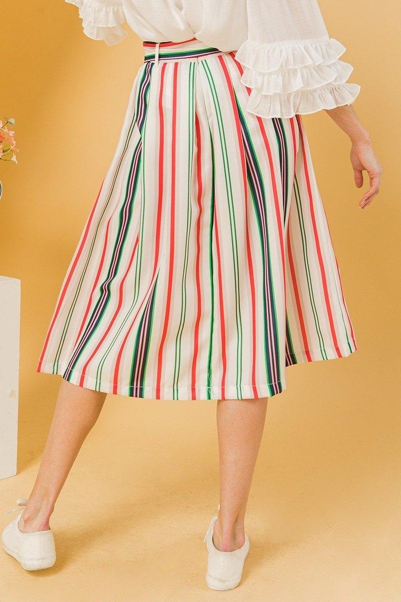 A Woven Midi Skirt - AMIClubwear