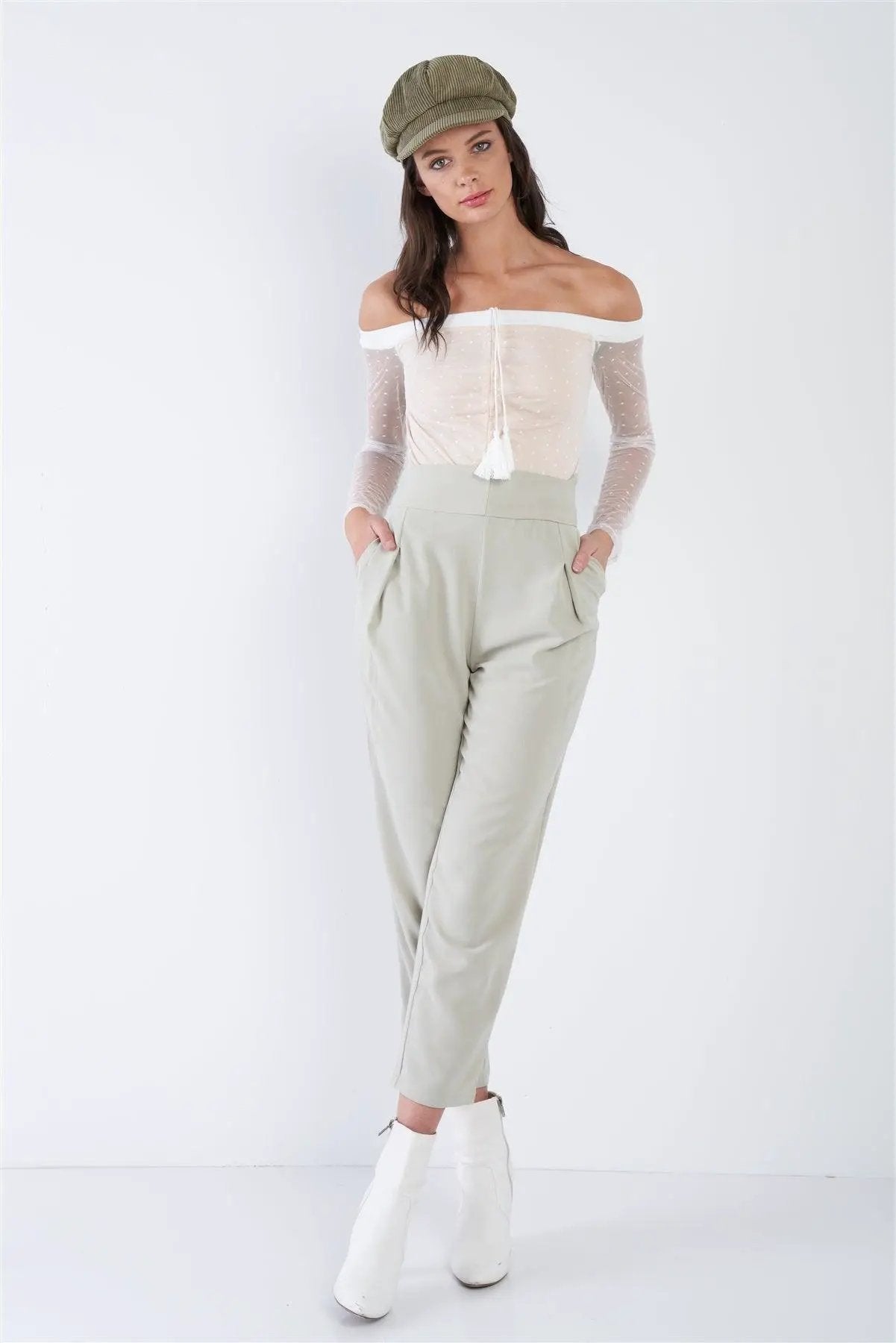 Ankle Skinny Leg Dress Pants
