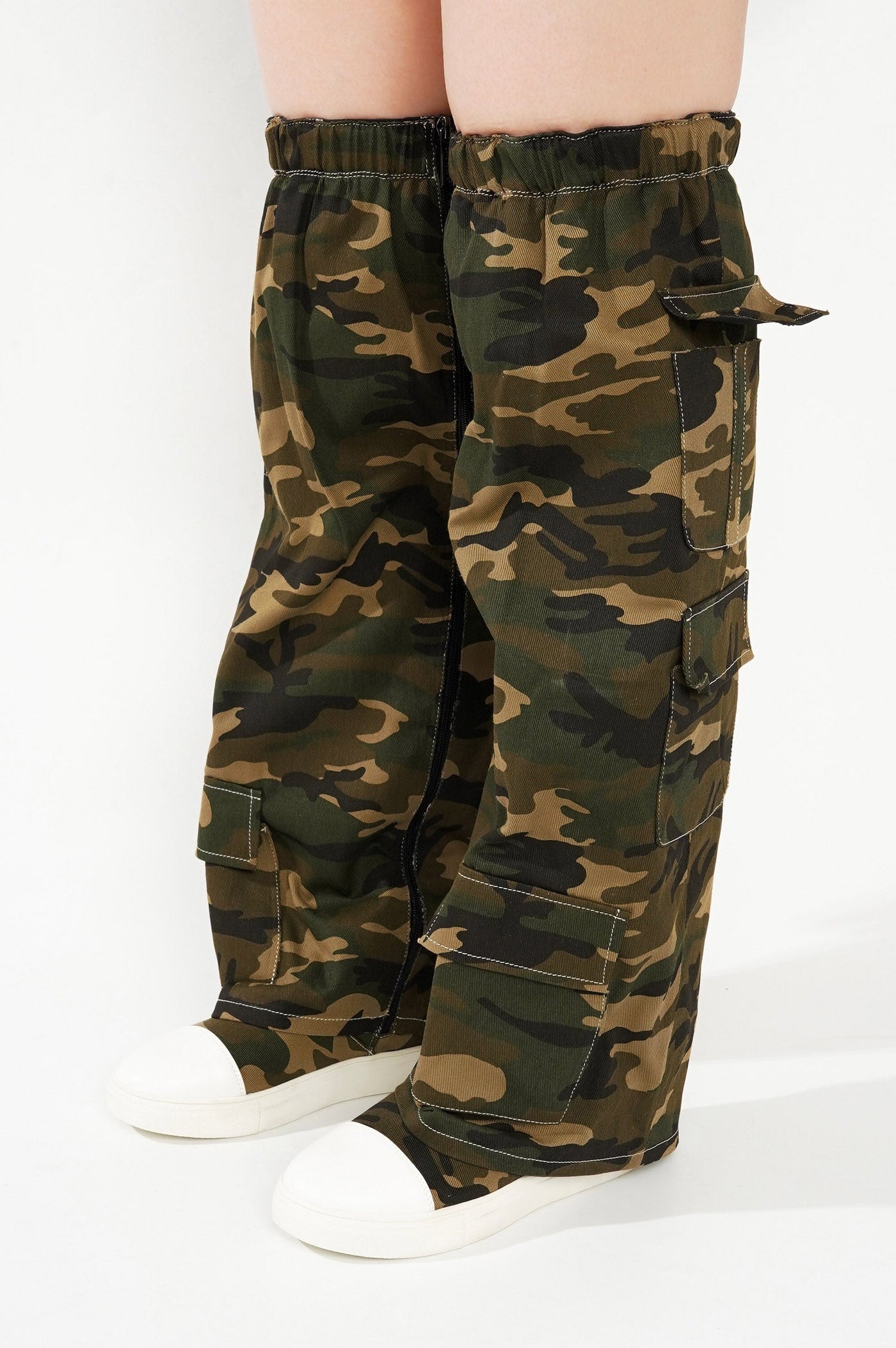 ASHLEIGH - CAMOUFLAGE Thigh High Boots