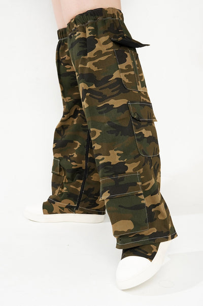 ASHLEIGH - CAMOUFLAGE Thigh High Boots