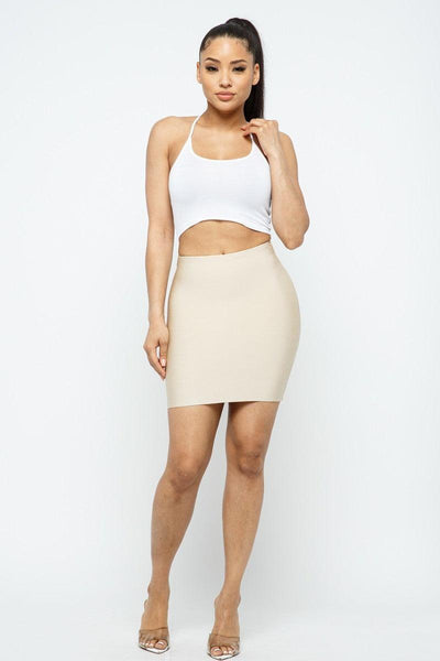 BANDAGE MINI SKIRT - AMIClubwear