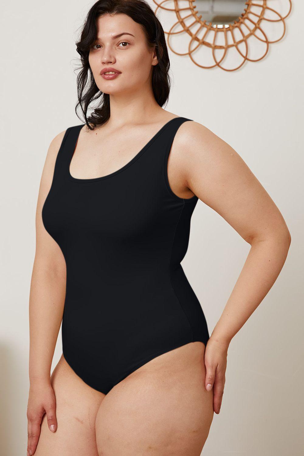 Basic Bae Full Size Square Neck Sleeveless Bodysuit - AMIClubwear