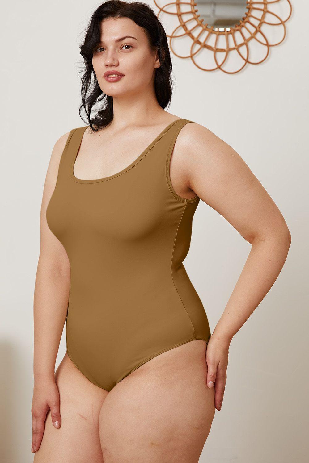 Basic Bae Full Size Square Neck Sleeveless Bodysuit - AMIClubwear