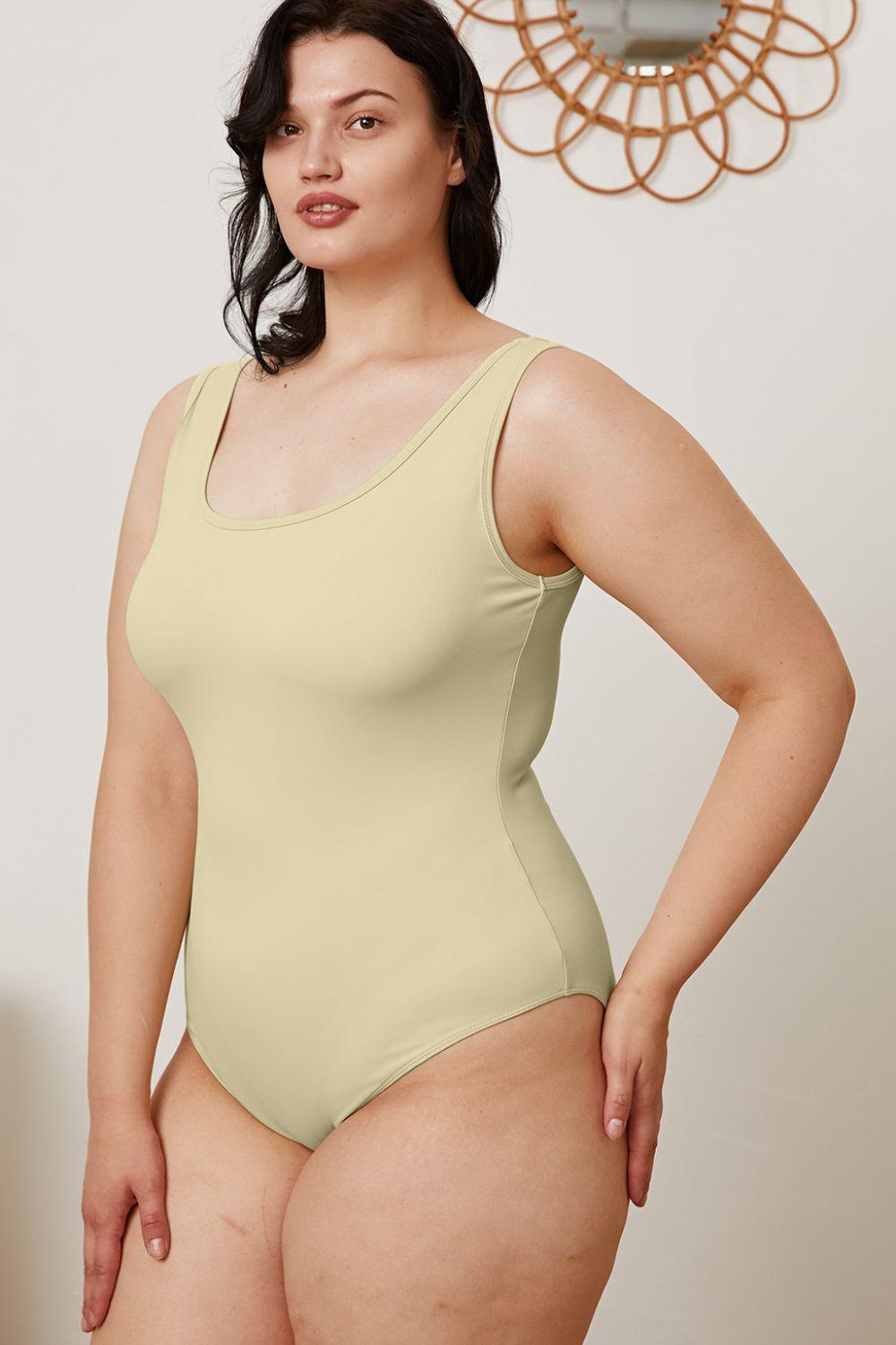 Basic Bae Full Size Square Neck Sleeveless Bodysuit - AMIClubwear