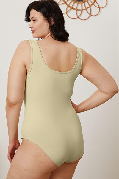 Basic Bae Full Size Square Neck Sleeveless Bodysuit - AMIClubwear