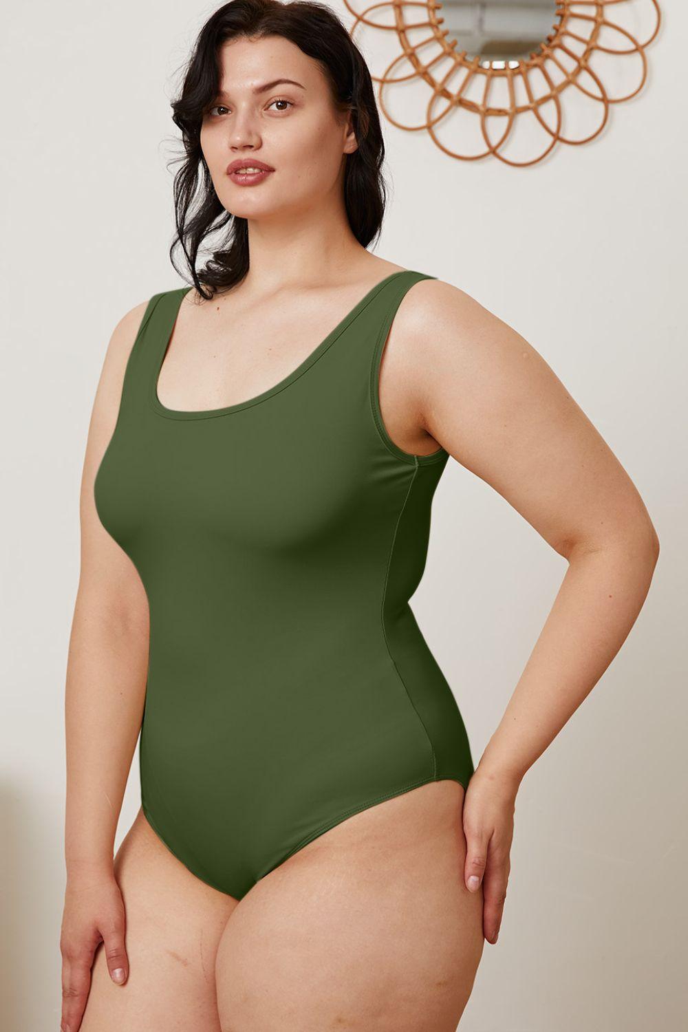 Basic Bae Full Size Square Neck Sleeveless Bodysuit - AMIClubwear