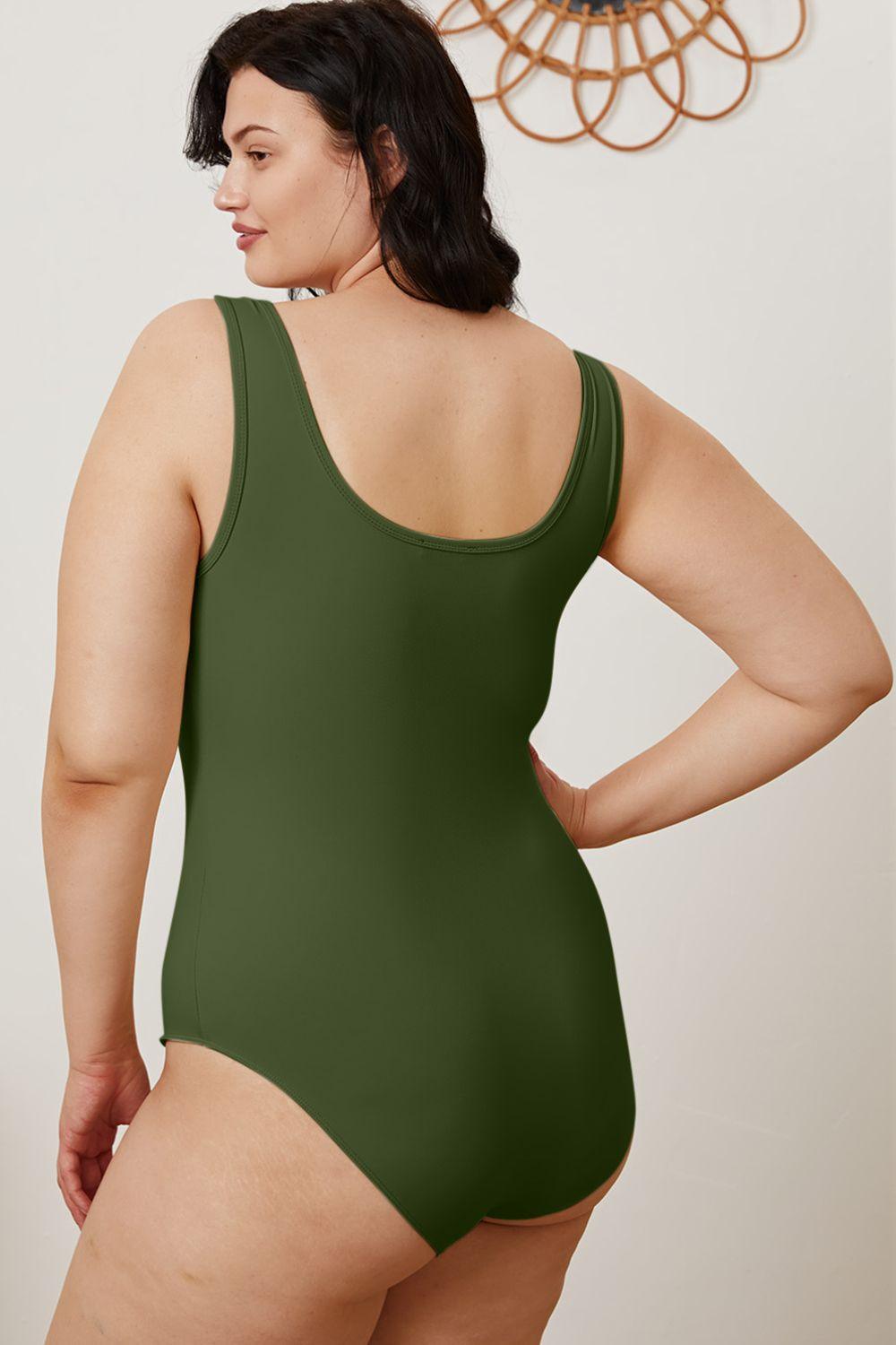 Basic Bae Full Size Square Neck Sleeveless Bodysuit - AMIClubwear