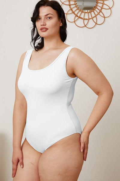 Basic Bae Full Size Square Neck Sleeveless Bodysuit - AMIClubwear