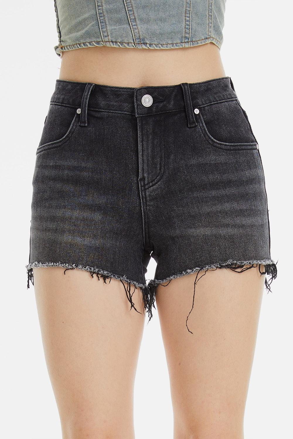 BAYEAS Raw Hem Denim Shorts – AMIClubwear