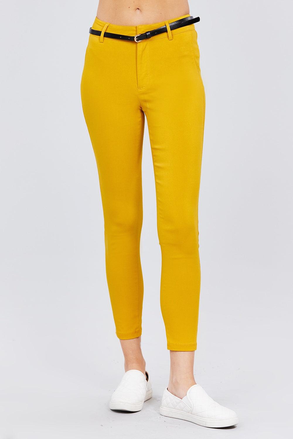 Bengaline Belted Pants - AMIClubwear