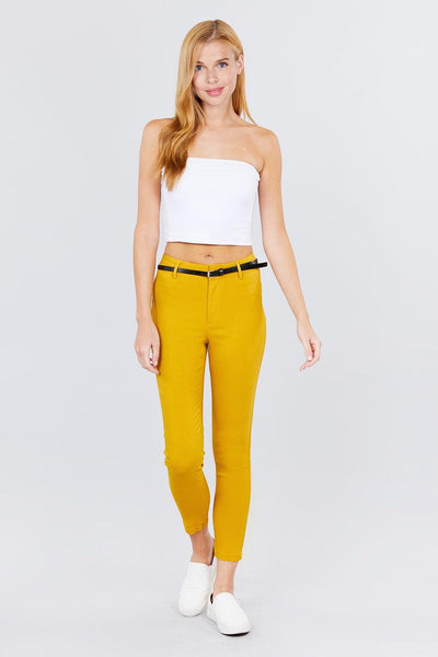 Bengaline Belted Pants - AMIClubwear